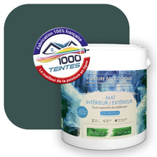 Charger l&#39;image dans la galerie, Peinture écologique Natura Tassili® Les Verts (L&#39;Atelier by Edicolor 178E/178-E/178E1) Intérieur/Extérieur MAT
