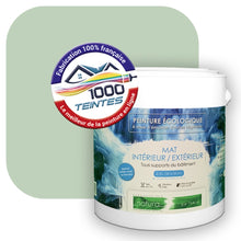 Charger l&#39;image dans la galerie, Peinture écologique Natura Tassili® Les Verts (L&#39;Atelier by Edicolor 180A/180-A/180A1) Intérieur/Extérieur MAT
