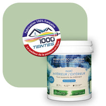 Charger l&#39;image dans la galerie, Peinture écologique Natura Tassili® Les Verts (L&#39;Atelier by Edicolor 181B/181-B/181B1) Intérieur/Extérieur MAT
