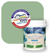 Charger l&#39;image dans la galerie, Peinture écologique Natura Tassili® Les Verts (L&#39;Atelier by Edicolor 181C/181-C/181C1) Intérieur/Extérieur MAT
