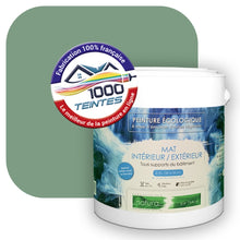Charger l&#39;image dans la galerie, Peinture écologique Natura Tassili® Les Verts (L&#39;Atelier by Edicolor 181D/181-D/181D1) Intérieur/Extérieur MAT
