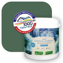 Charger l&#39;image dans la galerie, Peinture écologique Natura Tassili® Les Verts (L&#39;Atelier by Edicolor 181E/181-E/181E1) Intérieur/Extérieur MAT
