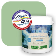 Charger l&#39;image dans la galerie, Peinture écologique Natura Tassili® Les Verts (L&#39;Atelier by Edicolor 182A/182-A/182A1) Intérieur/Extérieur MAT
