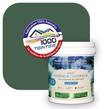 Charger l&#39;image dans la galerie, Peinture écologique Natura Tassili® Les Verts (L&#39;Atelier by Edicolor 182E/182-E/182E1) Intérieur/Extérieur MAT

