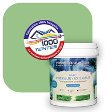 Charger l&#39;image dans la galerie, Peinture écologique Natura Tassili® Les Verts (L&#39;Atelier by Edicolor 183A/183-A/183A1) Intérieur/Extérieur MAT

