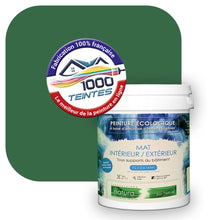 Charger l&#39;image dans la galerie, Peinture écologique Natura Tassili® Les Verts (L&#39;Atelier by Edicolor 183D/183-D/183D1) Intérieur/Extérieur MAT
