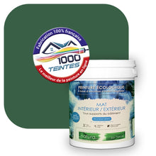Charger l&#39;image dans la galerie, Peinture écologique Natura Tassili® Les Verts (L&#39;Atelier by Edicolor 183E/183-E/183E1) Intérieur/Extérieur MAT
