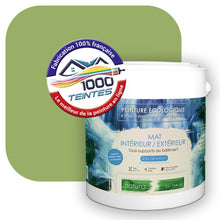 Charger l&#39;image dans la galerie, Peinture écologique Natura Tassili® Les Verts (L&#39;Atelier by Edicolor 184B/184-B/184B1) Intérieur/Extérieur MAT
