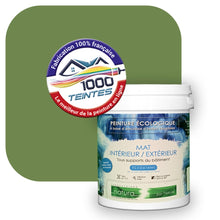 Charger l&#39;image dans la galerie, Peinture écologique Natura Tassili® Les Verts (L&#39;Atelier by Edicolor 184C/184-C/184C1) Intérieur/Extérieur MAT

