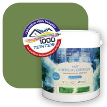 Charger l&#39;image dans la galerie, Peinture écologique Natura Tassili® Les Verts (L&#39;Atelier by Edicolor 184C/184-C/184C1) Intérieur/Extérieur MAT

