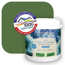 Charger l&#39;image dans la galerie, Peinture écologique Natura Tassili® Les Verts (L&#39;Atelier by Edicolor 184D/184-D/184D1) Intérieur/Extérieur MAT
