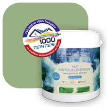 Charger l&#39;image dans la galerie, Peinture écologique Natura Tassili® Les Verts (L&#39;Atelier by Edicolor 185D/185-D/185D1) Intérieur/Extérieur MAT
