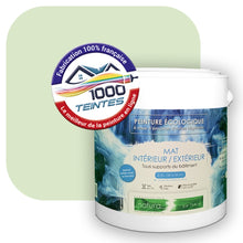 Charger l&#39;image dans la galerie, Peinture écologique Natura Tassili® Les Verts (L&#39;Atelier by Edicolor 186A/186-A/186A1) Intérieur/Extérieur MAT
