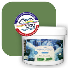 Charger l&#39;image dans la galerie, Peinture écologique Natura Tassili® Les Verts (L&#39;Atelier by Edicolor 186E/186-E/186E1) Intérieur/Extérieur MAT
