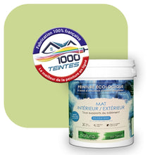 Charger l&#39;image dans la galerie, Peinture écologique Natura Tassili® Les Verts (L&#39;Atelier by Edicolor 187B/187-B/187B1) Intérieur/Extérieur MAT
