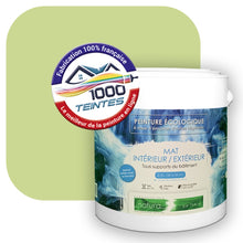 Charger l&#39;image dans la galerie, Peinture écologique Natura Tassili® Les Verts (L&#39;Atelier by Edicolor 187B/187-B/187B1) Intérieur/Extérieur MAT
