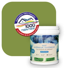 Charger l&#39;image dans la galerie, Peinture écologique Natura Tassili® Les Verts (L&#39;Atelier by Edicolor 187D/187-D/187D1) Intérieur/Extérieur MAT
