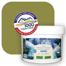 Charger l&#39;image dans la galerie, Peinture écologique Natura Tassili® Les Verts (L&#39;Atelier by Edicolor 189E/189-E/189E1) Intérieur/Extérieur MAT
