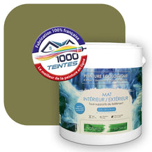 Charger l&#39;image dans la galerie, Peinture écologique Natura Tassili® Les Verts (L&#39;Atelier by Edicolor 190E/190-E/190E1) Intérieur/Extérieur MAT
