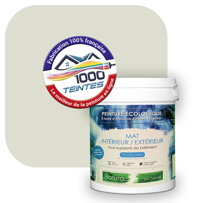 Peinture écologique Natura Tassili® Les Verts (L'Atelier by Edicolor 192A/192-A/192A1) Intérieur/Extérieur MAT