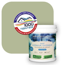 Charger l&#39;image dans la galerie, Peinture écologique Natura Tassili® Les Verts (L&#39;Atelier by Edicolor 195C/195-C/195C1) Intérieur/Extérieur MAT

