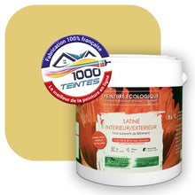 Charger l&#39;image dans la galerie, Peinture écologique Natura Tassili® Les Jaunes (L&#39;Atelier by Edicolor 076C/076-C/076C1) Intérieur/Extérieur SATIN
