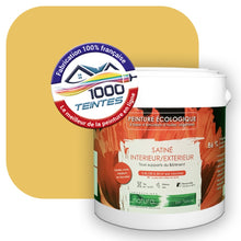 Charger l&#39;image dans la galerie, Peinture écologique Natura Tassili® Les Jaunes (L&#39;Atelier by Edicolor 077D/077-D/077D1) Intérieur/Extérieur SATIN
