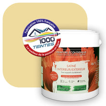 Charger l&#39;image dans la galerie, Peinture écologique Natura Tassili® Les Jaunes (L&#39;Atelier by Edicolor 078B/078-B/078B1) Intérieur/Extérieur SATIN
