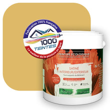 Charger l&#39;image dans la galerie, Peinture écologique Natura Tassili® Les Jaunes (L&#39;Atelier by Edicolor 078D/078-D/078D1) Intérieur/Extérieur SATIN
