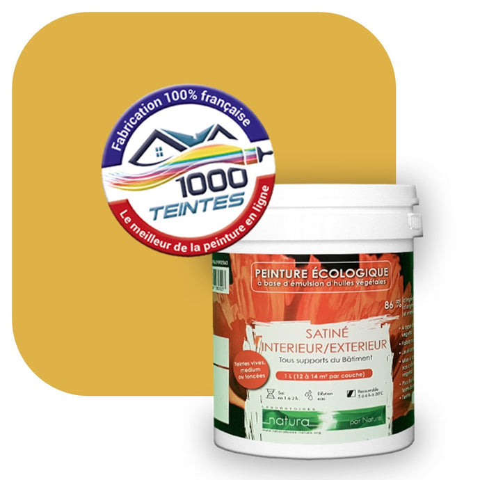 Peinture écologique Natura Tassili® Les Jaunes (L'Atelier by Edicolor 078E/078-E/078E1) Intérieur/Extérieur SATIN