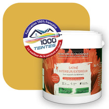 Charger l&#39;image dans la galerie, Peinture écologique Natura Tassili® Les Jaunes (L&#39;Atelier by Edicolor 078E/078-E/078E1) Intérieur/Extérieur SATIN
