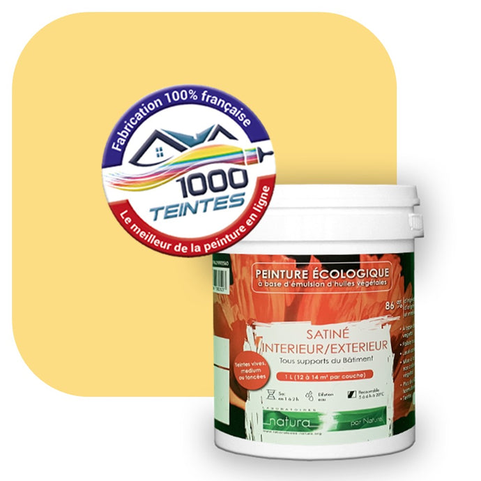 Peinture écologique Natura Tassili® Les Jaunes (L'Atelier by Edicolor 079B/079-B/079B1) Intérieur/Extérieur SATIN