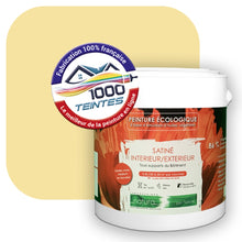 Charger l&#39;image dans la galerie, Peinture écologique Natura Tassili® Les Jaunes (L&#39;Atelier by Edicolor 080C/080-C/080C1) Intérieur/Extérieur SATIN

