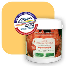 Charger l&#39;image dans la galerie, Peinture écologique Natura Tassili® Les Jaunes (L&#39;Atelier by Edicolor 082C/082-C/082C1) Intérieur/Extérieur SATIN
