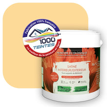 Charger l&#39;image dans la galerie, Peinture écologique Natura Tassili® Les Jaunes (L&#39;Atelier by Edicolor 083B/083-B/083B1) Intérieur/Extérieur SATIN
