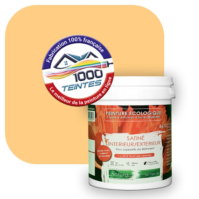 Peinture écologique Natura Tassili® Les Jaunes (L'Atelier by Edicolor 083C/083-C/083C1) Intérieur/Extérieur SATIN