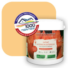 Charger l&#39;image dans la galerie, Peinture écologique Natura Tassili® Les Jaunes (L&#39;Atelier by Edicolor 084D/084-D/084D1) Intérieur/Extérieur SATIN
