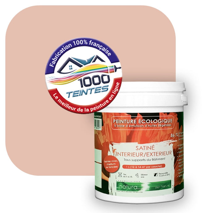 Peinture écologique Natura Tassili® Les Rouges (L'Atelier by Edicolor 098C/098-C/098C1) Intérieur/Extérieur SATIN