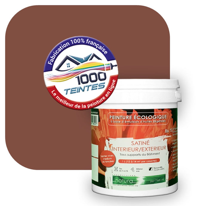 Peinture écologique Natura Tassili® Les Rouges (L'Atelier by Edicolor 101D/101-D/101D1) Intérieur/Extérieur SATIN