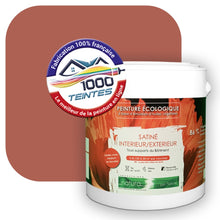 Charger l&#39;image dans la galerie, Peinture écologique Natura Tassili® Les Rouges (L&#39;Atelier by Edicolor 102B/102-B/102B1) Intérieur/Extérieur SATIN
