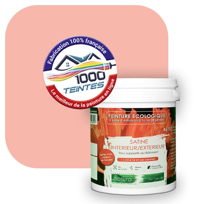 Peinture écologique Natura Tassili® Les Rouges (L'Atelier by Edicolor 104B/104-B/104B1) Intérieur/Extérieur SATIN