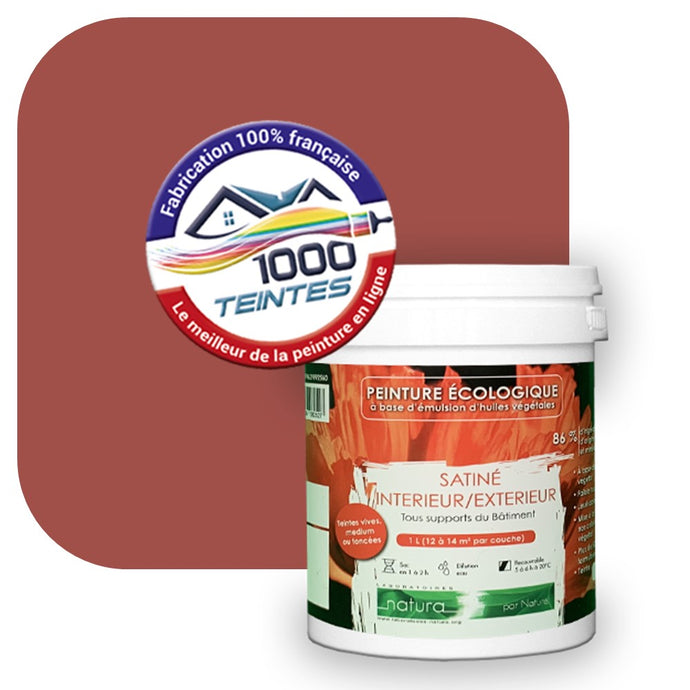 Peinture écologique Natura Tassili® Les Rouges (L'Atelier by Edicolor 104E/104-E/104E1) Intérieur/Extérieur SATIN