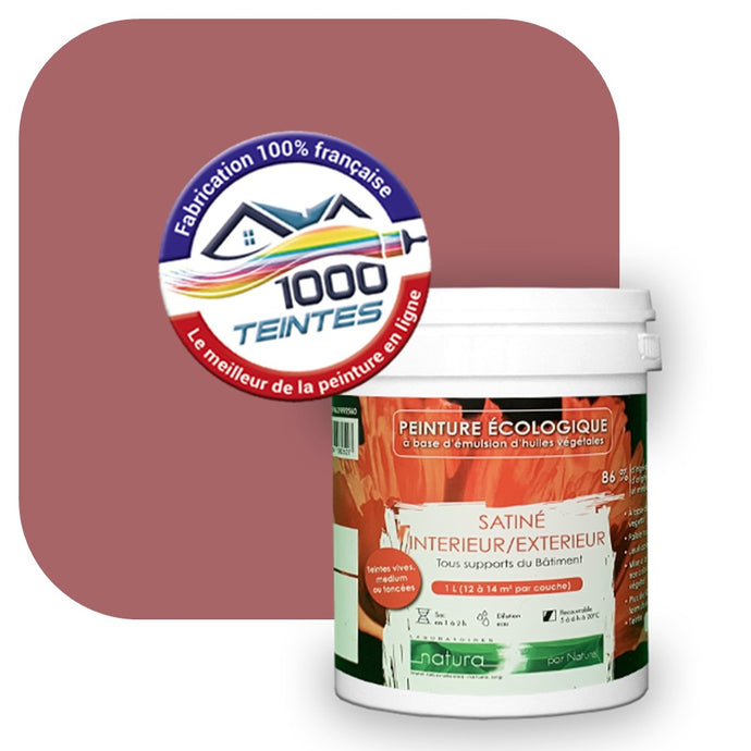 Peinture écologique Natura Tassili® Les Rouges (L'Atelier by Edicolor 105E/105-E/105E1) Intérieur/Extérieur SATIN