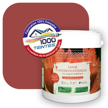 Charger l&#39;image dans la galerie, Peinture écologique Natura Tassili® Les Rouges (L&#39;Atelier by Edicolor 109C/109-C/109C1) Intérieur/Extérieur SATIN
