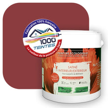 Charger l&#39;image dans la galerie, Peinture écologique Natura Tassili® Les Rouges (L&#39;Atelier by Edicolor 112E/112-E/112E1) Intérieur/Extérieur SATIN
