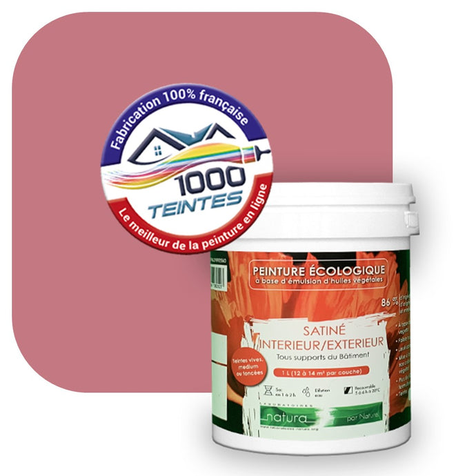 Peinture écologique Natura Tassili® Les Rouges (L'Atelier by Edicolor 115C/115-C/115C1) Intérieur/Extérieur SATIN