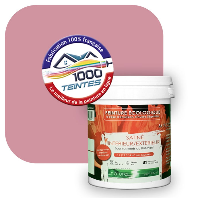 Peinture écologique Natura Tassili® Les Rouges (L'Atelier by Edicolor 118C/118-C/118C1) Intérieur/Extérieur SATIN