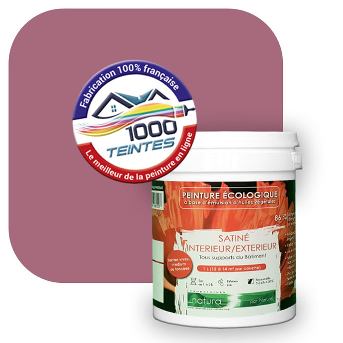 Peinture écologique Natura Tassili® Les Rouges (L'Atelier by Edicolor 118E/118-E/118E1) Intérieur/Extérieur SATIN