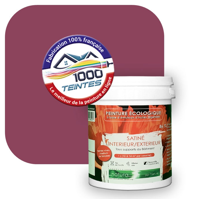 Peinture écologique Natura Tassili® Les Rouges (L'Atelier by Edicolor 121E/121-E/121E1) Intérieur/Extérieur SATIN
