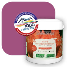Charger l&#39;image dans la galerie, Peinture écologique Natura Tassili® Les Violets (L&#39;Atelier by Edicolor 123D/123-D/123D1) Intérieur/Extérieur SATIN
